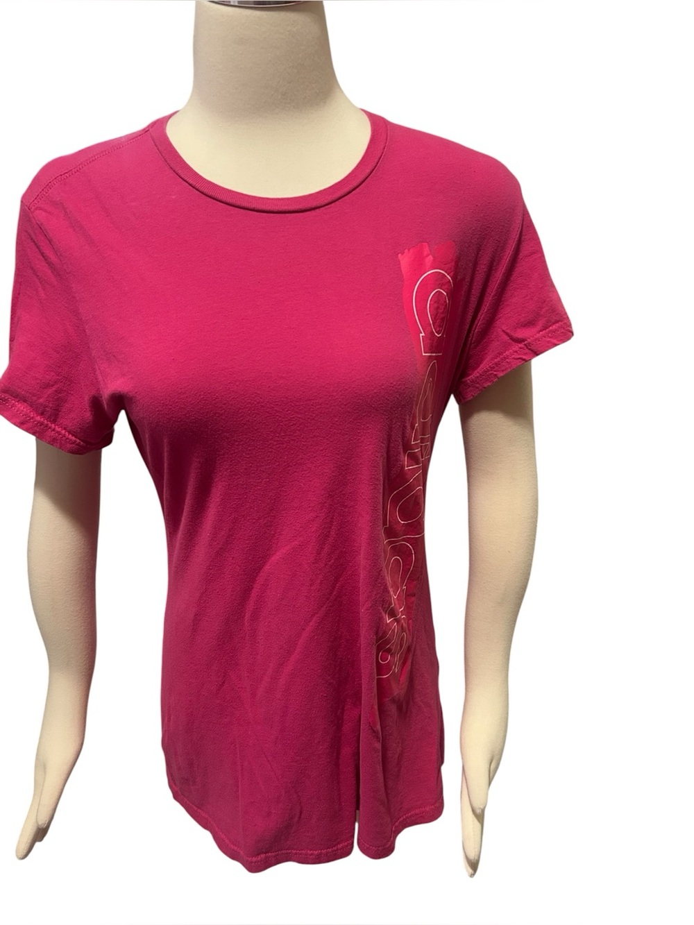 adidas Women's Bright Fuchsia Short-Sleeve Crew Tee